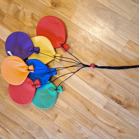 Vintage 70s 80s Circus Balloon Fabric Wall Hanging Kids Decor Wooltex 19… - Picture 4 of 8